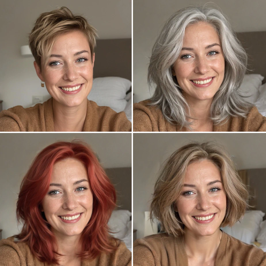 Facetune virtual haircut adjustment tools
