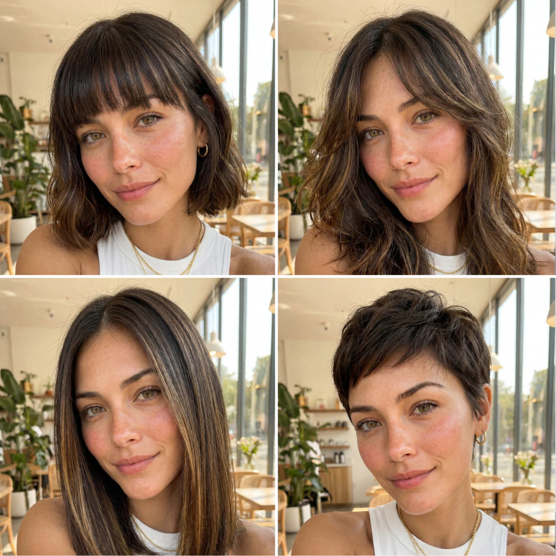 Facetune hair editor tidying flyaways and adding density