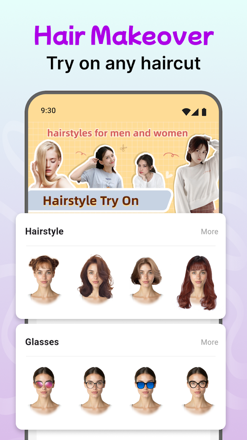 Modiface Haircut: Hair Makeover hairstyle catalogue