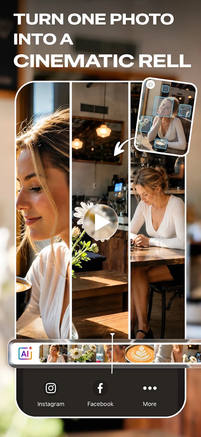 PhotoDirector generative editing workspace